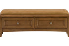 McKenzie Pecan Upholstered Bench